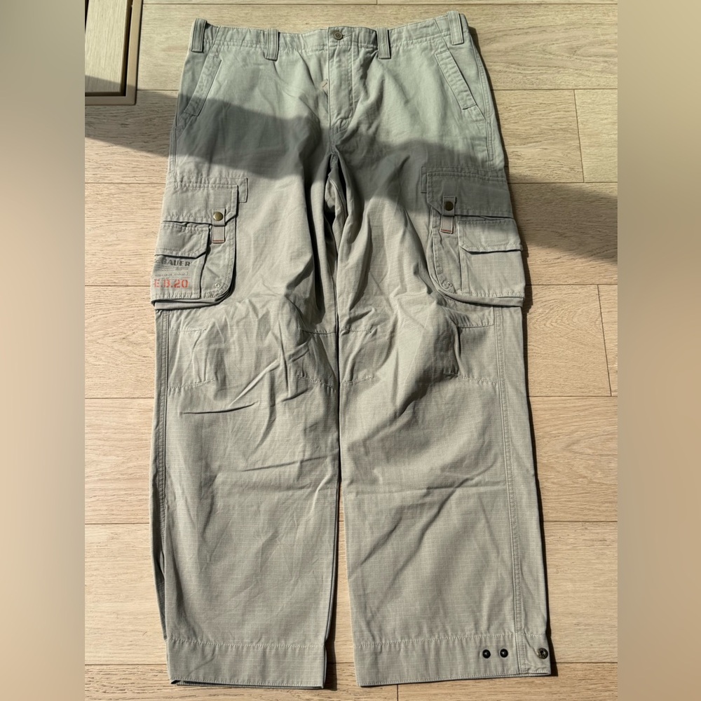 Eddie Bauer Cargo Pants Mens 38x32 Tan Utility Hiking Outdoor Tech Tactical